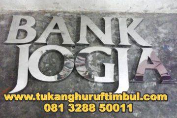 letter timbul stainless purwokerto