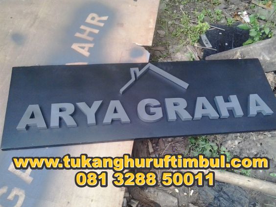 pembuatan letter timbul jogja