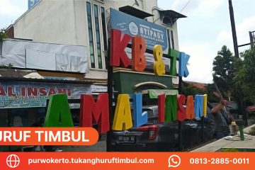 KUSTOM HURUF TIMBUL PURWOKERTO